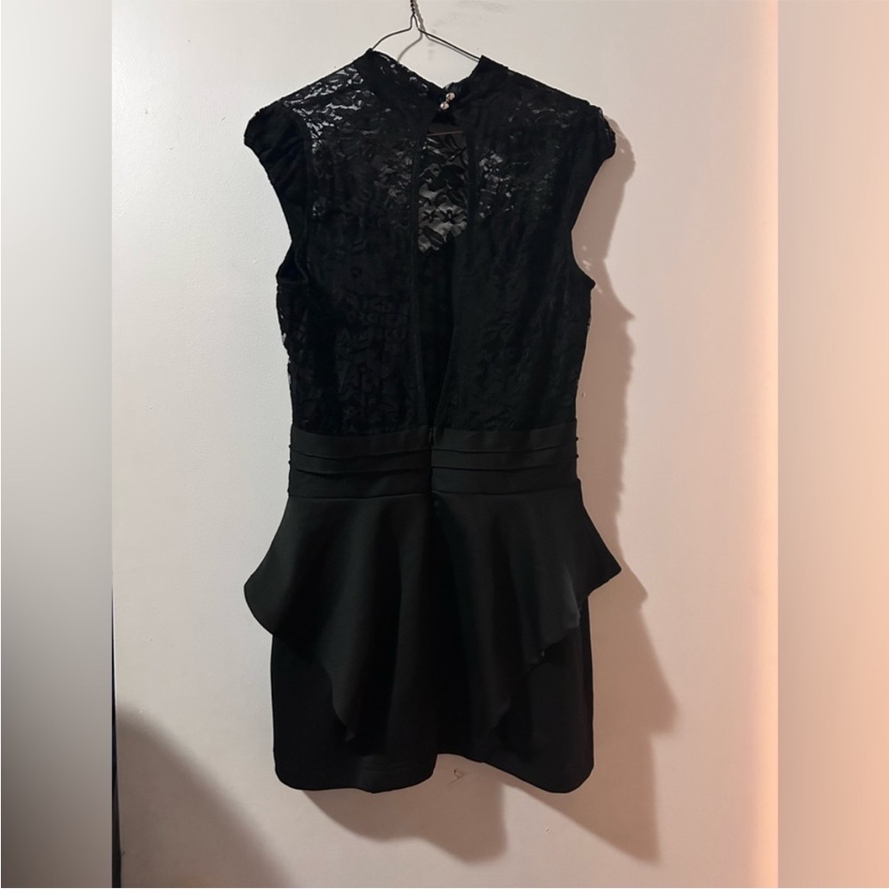 VENUS Black Lace Dress